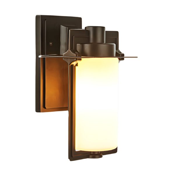 BSLANG8337 1-Light Glass Outdoor Wall Lantern Sconce - Image 7