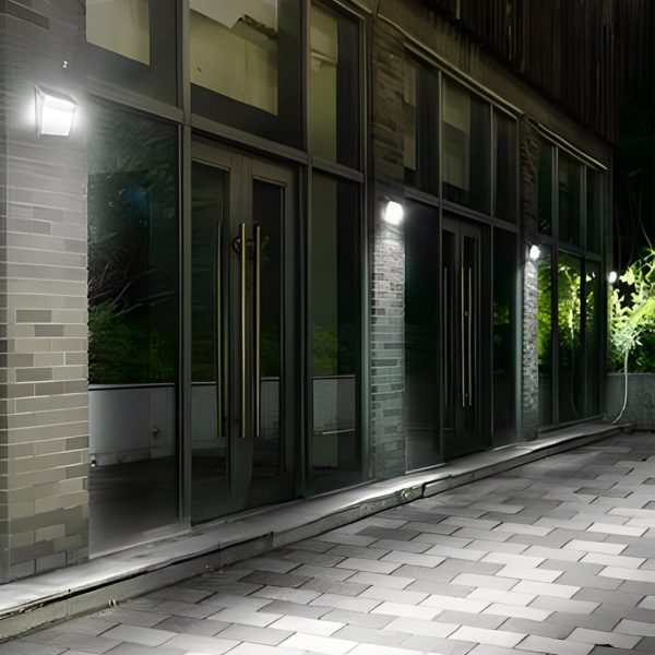 BSLANG8331 Rectangular Waterproof LED Motion Sensor Solar Wall Lights Outdoor Wall Lamp - Image 7