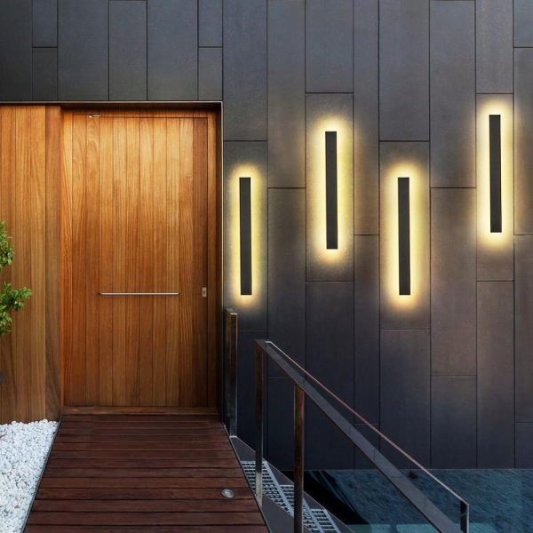 BSLANG8335 Waterproof Long Linear LED Wall Lamp Outdoor Wall Lights Black Porch Lights - Image 8
