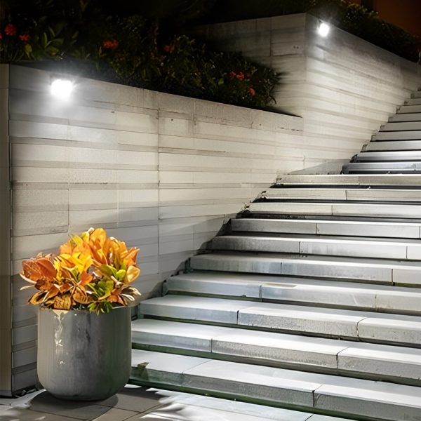 BSLANG8331 Rectangular Waterproof LED Motion Sensor Solar Wall Lights Outdoor Wall Lamp - Image 8