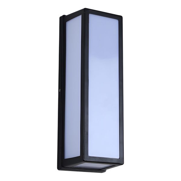 BSLANG8329 Rectangle LED Waterproof Motion Sensor Black Modern Wall Sconce Lighting - Image 11