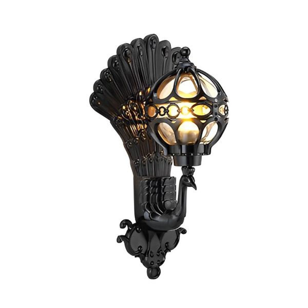 BSLANG8324 Waterproof Retro Peacocks Aluminum European Style Outdoor Wall Light - Image 10