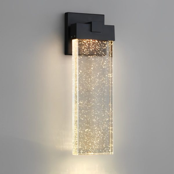 BSLANG8328 Rectangular Bubble Crystal Waterproof LED Modern Outdoor Wall Lamp - Image 7