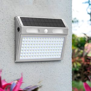 BSLANG8331 Rectangular Waterproof LED Motion Sensor Solar Wall Lights Outdoor Wall Lamp
