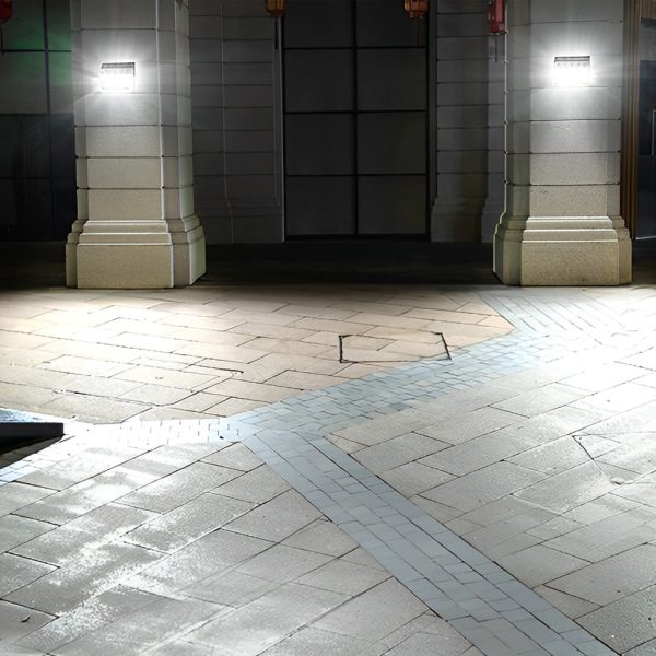 BSLANG8331 Rectangular Waterproof LED Motion Sensor Solar Wall Lights Outdoor Wall Lamp - Image 3