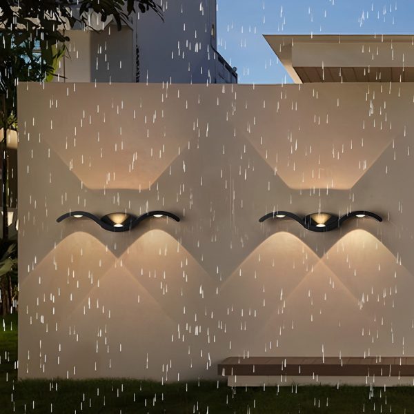 BSLANG8321 Outdoor Seagull Creative Wavy Wall Mounted Up Down LED Lighting - Image 5