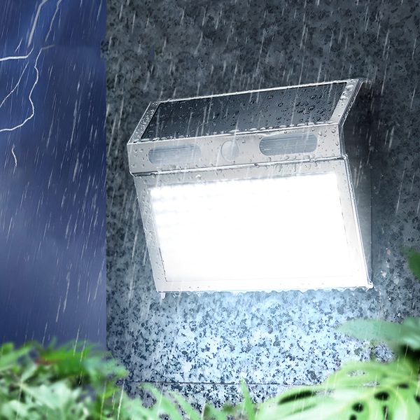 BSLANG8331 Rectangular Waterproof LED Motion Sensor Solar Wall Lights Outdoor Wall Lamp - Image 9