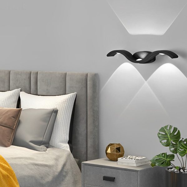 BSLANG8321 Outdoor Seagull Creative Wavy Wall Mounted Up Down LED Lighting - Image 3