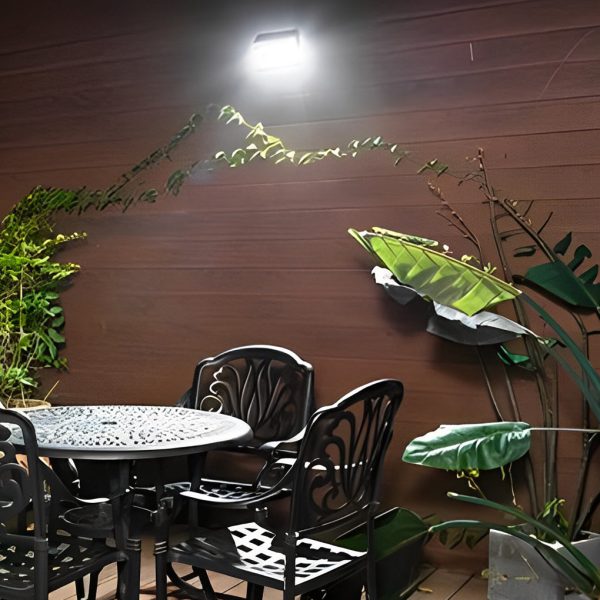 BSLANG8331 Rectangular Waterproof LED Motion Sensor Solar Wall Lights Outdoor Wall Lamp - Image 4