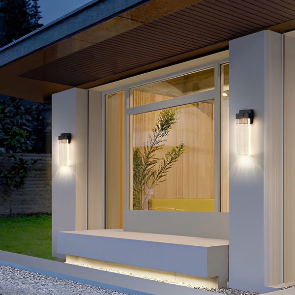 BSLANG8328 Rectangular Bubble Crystal Waterproof LED Modern Outdoor Wall Lamp - Image 4