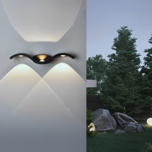 BSLANG8321 Outdoor Seagull Creative Wavy Wall Mounted Up Down LED Lighting