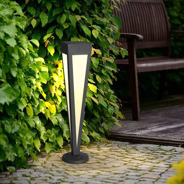 BSLANG8357 Adjustable RGB Solar LED Pathway Light Square Top & Conical Base Outdoor Lawn Lighting - Image 13