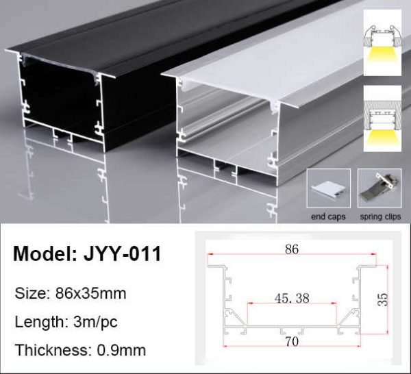 BSLANG8366 70x35mm Recessed LED Aluminium Profile Modern Office LED - Image 5