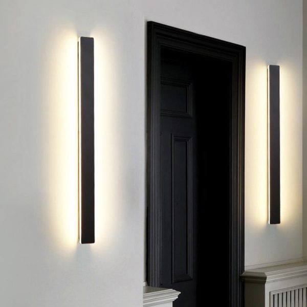 BSLANG8335 Waterproof Long Linear LED Wall Lamp Outdoor Wall Lights Black Porch Lights - Image 5