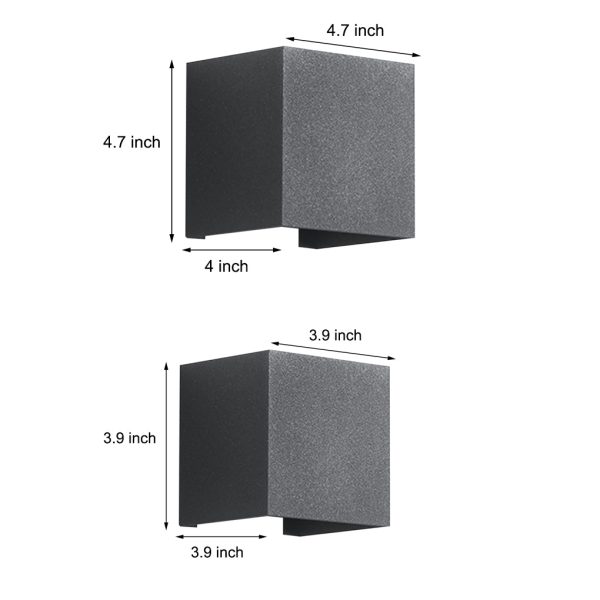 BSLANG8326 Up down Lighting Waterproof Adjustable Beam Angle Outdoor Wall Lights - Image 9