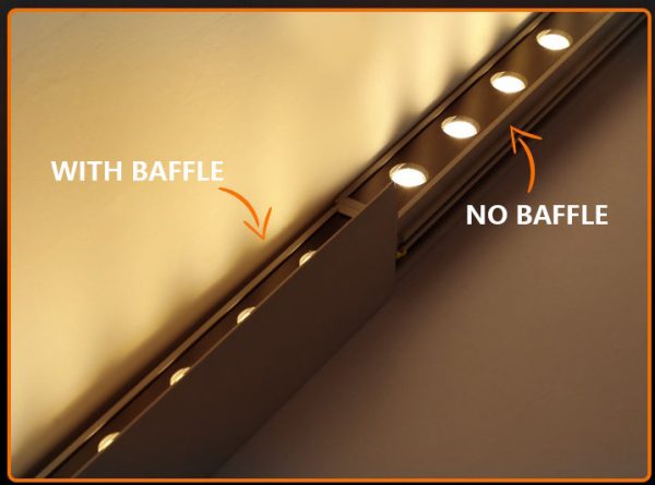 BSLANG8332 Linear Up LED Outdoor Wall Washer Lights Wall Landscape Lamp with Baffle - Image 4