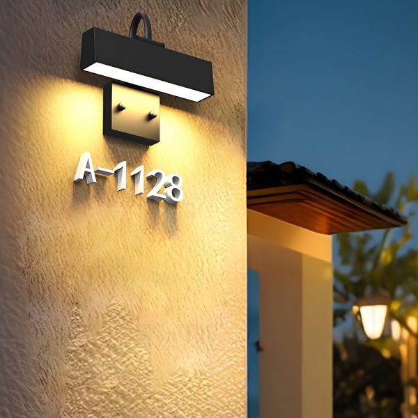 BSLANG8339 Black LED Wall-Mounted Light for House Number - Image 3