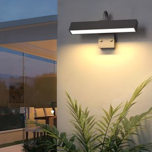 BSLANG8339 Black LED Wall-Mounted Light for House Number