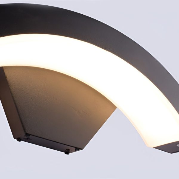 BSLANG8334 Classic Curved Glow LED Wall Light Outdoor Downlights Porch Wall Mounted Sconce - Image 9