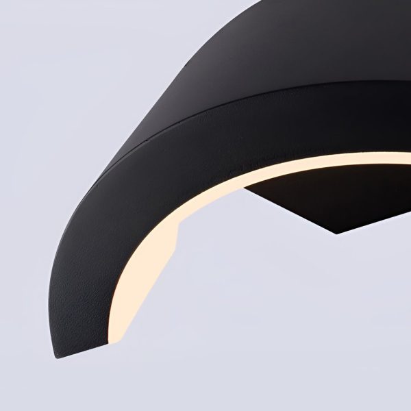 BSLANG8334 Classic Curved Glow LED Wall Light Outdoor Downlights Porch Wall Mounted Sconce - Image 10