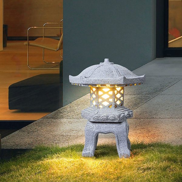 BSLANG8342 Rustic Imitation Stone Tower Outdoor Landscape Lighting - Image 2