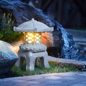BSLANG8342 Rustic Imitation Stone Tower Outdoor Landscape Lighting