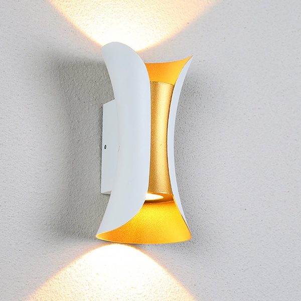 BSLANG8327 Curved LED Up and Down Lighting Waterproof Modern Outdoor Wall Lights - Image 10
