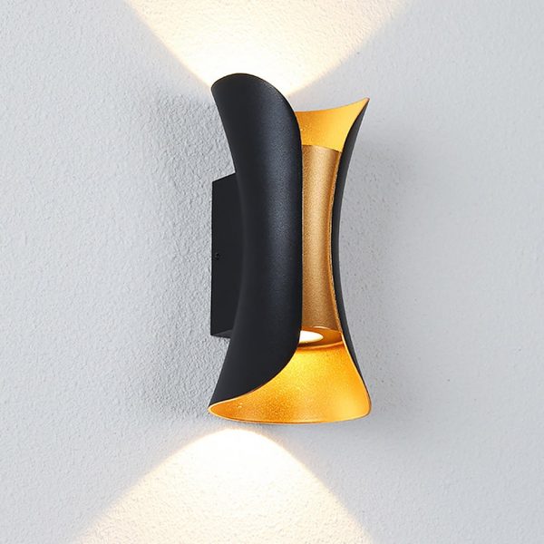 BSLANG8327 Curved LED Up and Down Lighting Waterproof Modern Outdoor Wall Lights - Image 9