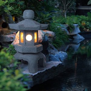 BSLANG8343 Elegant Imitation Stone Tower Garden Light for Outdoor Spaces