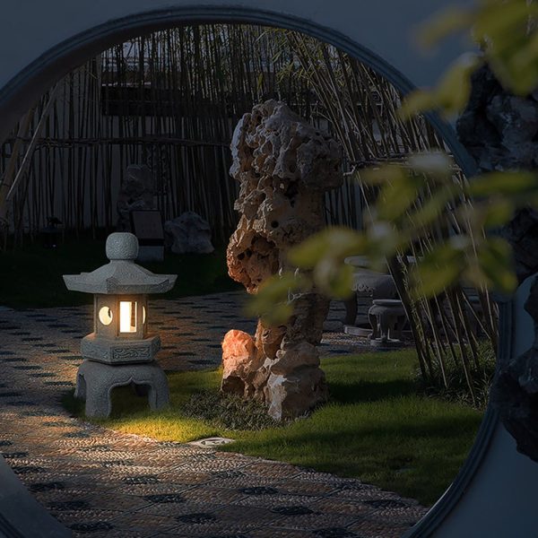 BSLANG8343 Elegant Imitation Stone Tower Garden Light for Outdoor Spaces - Image 2