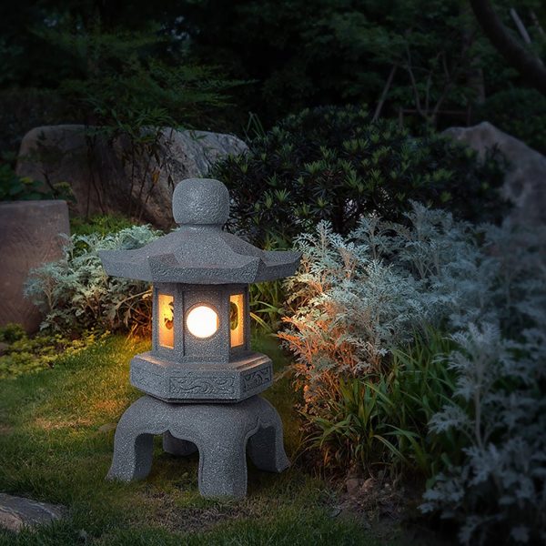 BSLANG8343 Elegant Imitation Stone Tower Garden Light for Outdoor Spaces - Image 3