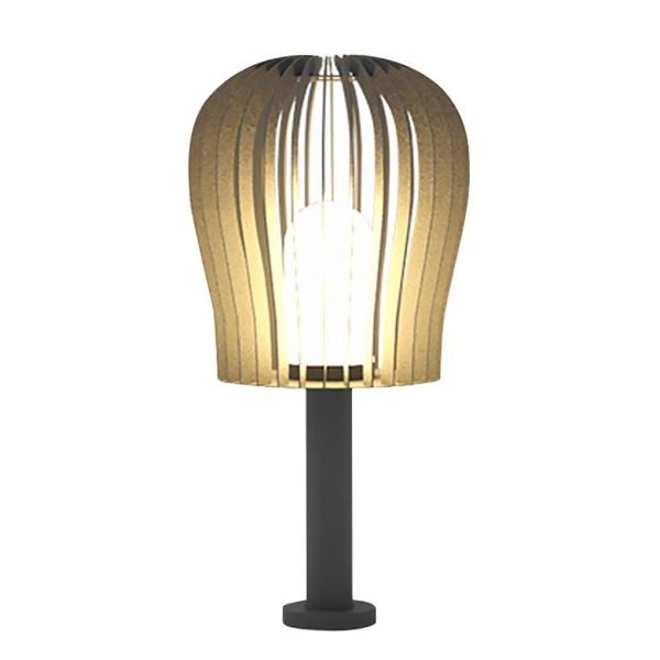 BSLANG8354 Sophisticated Waterproof LED Garden Post Lamp Cage Design Outdoor Lighting - Image 7