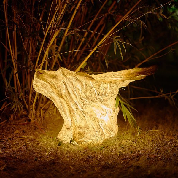BSLANG8344 Resin Simulation Tree Stump Landscape Light - Enhance Your Garden's Natural Beauty - Image 2