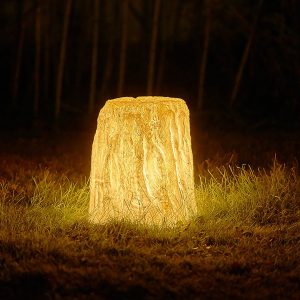 BSLANG8344 Resin Simulation Tree Stump Landscape Light - Enhance Your Garden's Natural Beauty