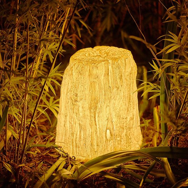 BSLANG8344 Resin Simulation Tree Stump Landscape Light - Enhance Your Garden's Natural Beauty - Image 3