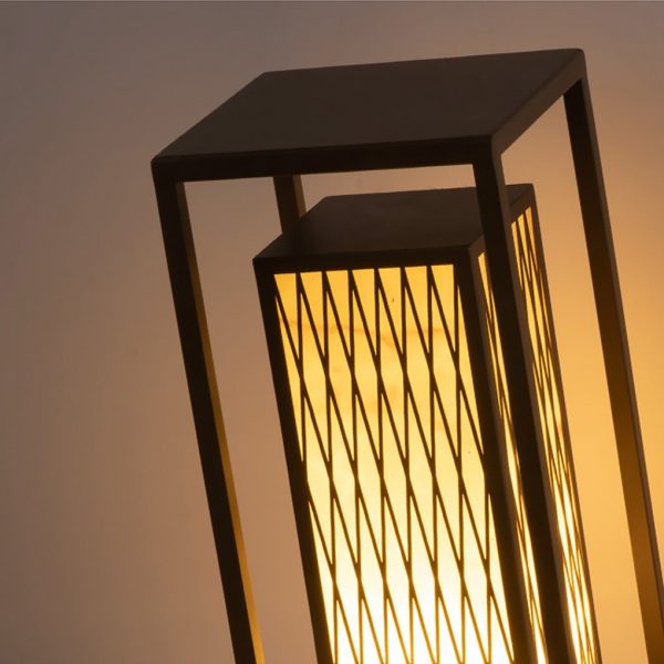 BSLANG8349 Classic Asian Courtyard Rectangular LED Outdoor Light - Image 10