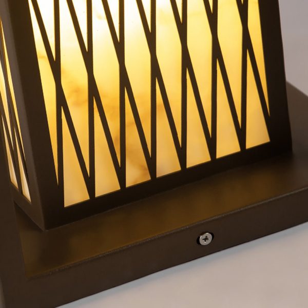 BSLANG8349 Classic Asian Courtyard Rectangular LED Outdoor Light - Image 11
