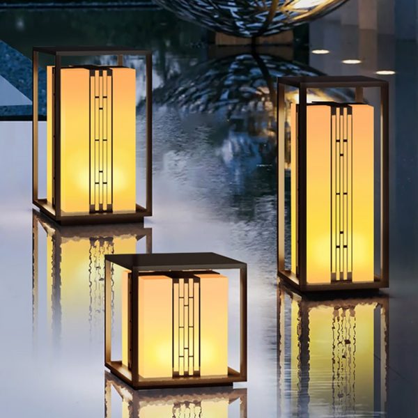 BSLANG8351 Elegant Retro Outdoor Garden Lamp with Refined Line Design - Image 5
