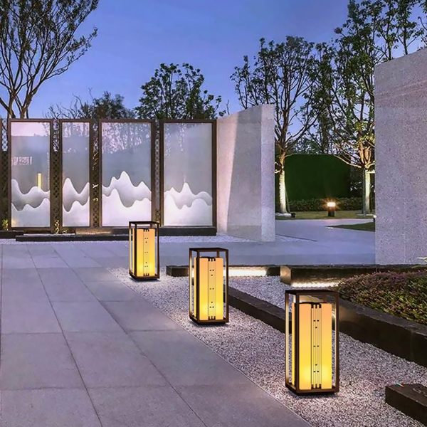 BSLANG8351 Elegant Retro Outdoor Garden Lamp with Refined Line Design - Image 4
