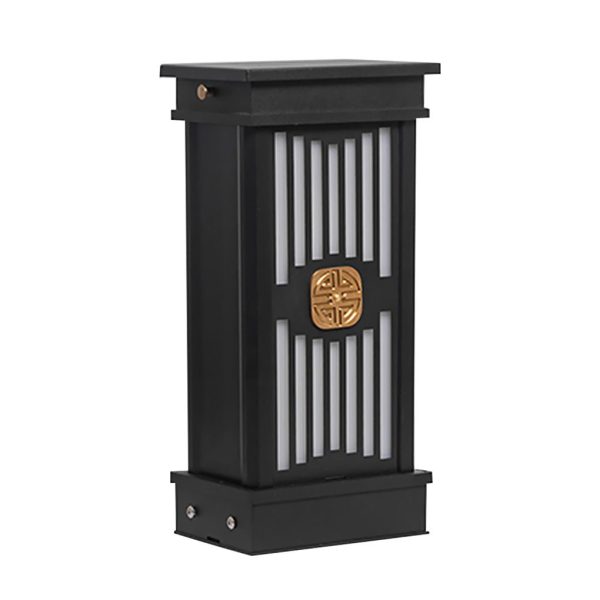 BSLANG8353 Traditional LED Post Light Retro Black Waterproof Outdoor Garden Lighting - Image 9