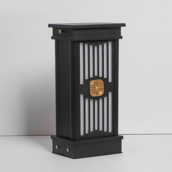 BSLANG8353 Traditional LED Post Light Retro Black Waterproof Outdoor Garden Lighting - Image 8